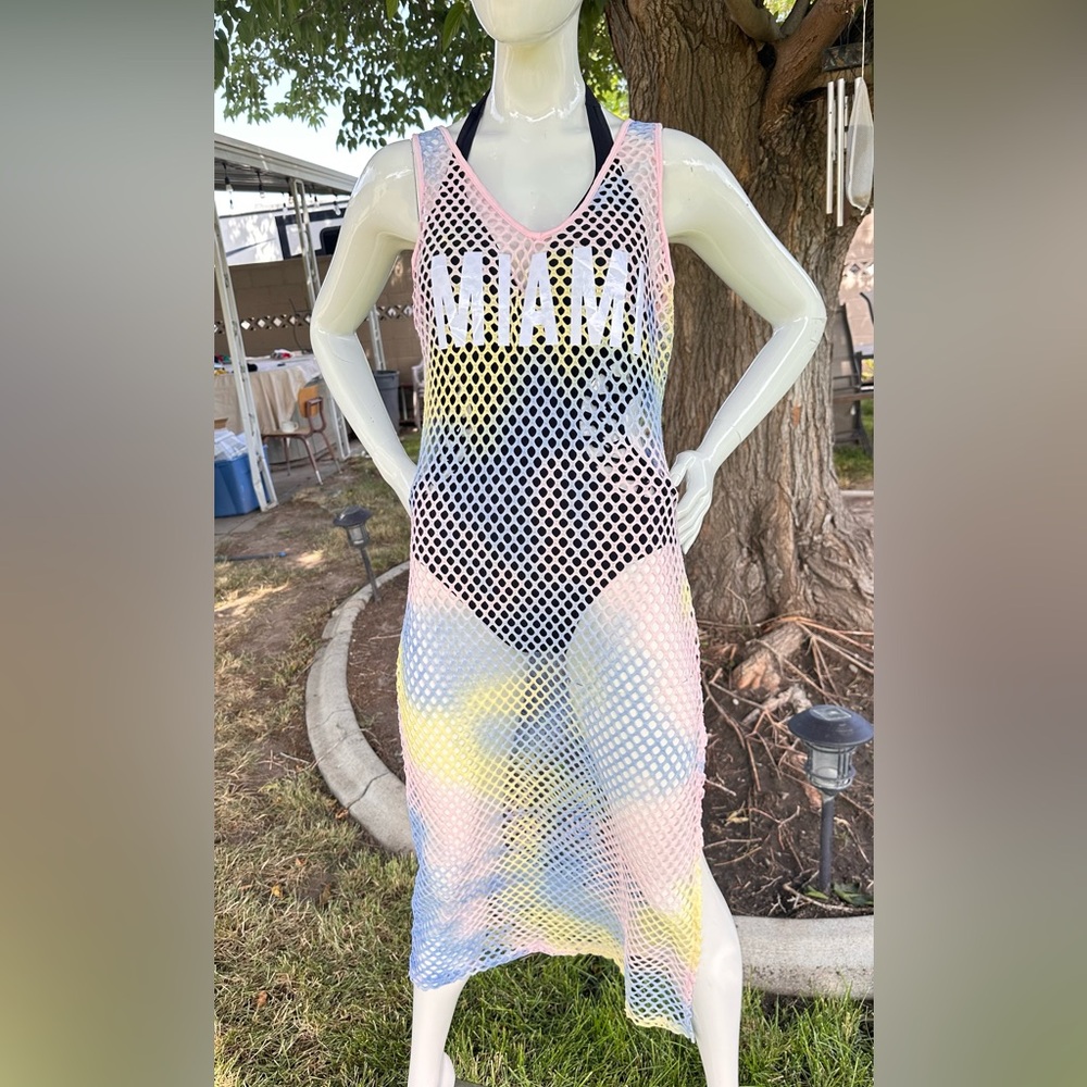 Surf Style Pink Mesh Top